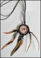Black  Dreamcatcher  Native  Indian  Necklace  !!         New  !!