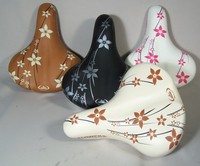 Fahrrad Sattel Hollandrad Citybike Retro Look Flower Fahrradsattel soft DHL Vers