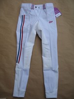 Reithose QHP Tess weiß mit Vollbesatz NEU Restposten Gr. 34