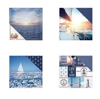 Paper House Nautical 1x doppelseit.Scrappapier verschied.Motive 30,5x30,5cm