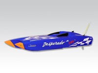 THUNDER TIGER - DESPERADO JR COMBO PLUS ARTR (BLUE) BOAT [5126-A23L] GALAXY RC
