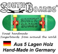 Komplett Holz Fingerskateboard GR/RT/GE SOUTHBOARDS® Handmade Wood Fingerboard
