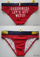 NEU! NP 140,-EUR DSQUARED2 Badehose DSQUARED high-cut Bade-Tanga 100% original