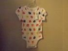 new Old Navy colored elephants baby girl short sleeved sleeper infants18-24 mons