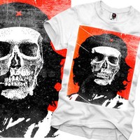 E1SYNDICATE T SHIRT SKULL CHE GUEVARA KUBA REVOLUTION SUPREME DOPE DC  S/M/L/X