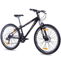 26" Zoll MTB DIRTBIKE MOUNTAINBIKE FAHRRAD KCP DIRT ONE mit 21G SHIMANO schwarz