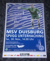 MSV Duisburg - SpVgg Unteraching Postkarte Saison 2013/2014