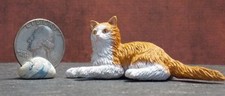 Dollhouse Miniature Pet Cat Norwegian Forest Animals 1:12 1 inch scale G34 E