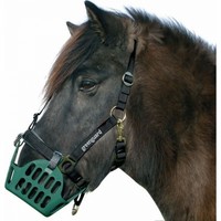 Freßbremse  Maulkorb Größe Vollblut schwarz Greenguard /Nordic Medica