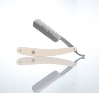 BÖKER BOKER Rasiermesser SILVER STEEL straight razor 6/8" WHITE MICARTA 140611