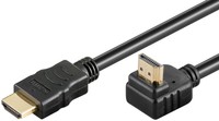 HDMI KABEL 1,5m MIT ETHERNET GOLD 90° GEWINKELT WINKEL