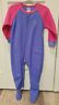 Gerber Purple Pink Cupcake Fleece Footed Pajamas 24 Months Footie Sleeper Romper