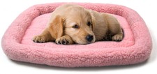 New listing
Pink 25x20-in 2000 Comportable Sheepskin Bumper Style Dog Nesting Pet Crate Bed