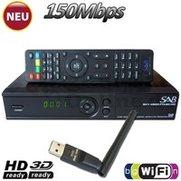 ►SAB SKY 4900 1xCard Full HD SAT Receiver USB YouTube WLAN Mediaplayer HDTV WiFi