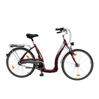 26" Zoll Damen City Bike Fahrrad Shimano Nexus 3 Gang Easy Boarding bordeaux