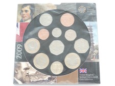 2009 Royal Mint AnnualBrilliant Uncirculated Kew Gardens 11 Coin Set Mint Sealed
