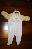 NEW WITH TAGS~ CARTER'S~ 9 MONTHS~ LONG SLEEVE ONE PIECE WITH BIB~ SLEEP & PLAY
