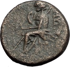 SMYRNA in IONIA 75BC Apollo POET HOMER ODYSSEY ILIAD Ancient Greek Coin i59547