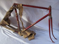 Oldtimer Bauer Fahrradrahmen Frame Herrenrahmen Neuteil mit Gabel.