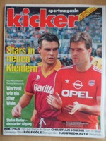 KICKER 40 - 21.5. 1991 Berthold Dortmund-Bayern 2:3 HSV-Uerdingen 2:0 C.Schenk