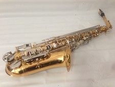 Professional Gold Alto Saxophone With Silver Plated Key Sax