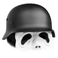 Deutscher Wehrmacht Stahlhelm + GRATIS-Feuerz - WW II  WW2 Repro Landser SS schw