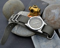 RARE LIDHER VIS-O-SCAPHE AUTOMATIC VINTAGE DIVER SUB WATCH 37MM TROPICAL DIAL