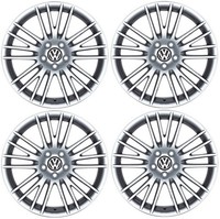 SET OF 4 GENUINE VW 18" GOLF R32 STYLE VELOS ALLOY WHEELS X4 - 8JX18 5X112 ET44