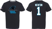 NFL Name&Number T-Shirt CAROLINA PANTHERS Cam Newton #1 Aggressive Speed
