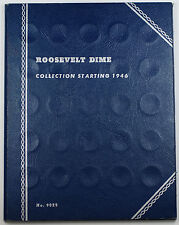 1946-1964 Circulated Roosevelt Dime Coin Collection Set Whitman Folder #9029