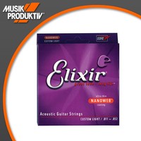 Saiten Westerngitarre Elixir Nanoweb Bronze Custom Light .011-052 Gitarren Saite