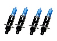 4 x Xenon Optik Birnen Lampen - Ultra White H1 55 Watt mit E-Prüfzeichen