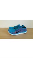 Nike Free 4.0 Flyknit *NEU* Gr. 42,5 Blue/Red Running/Sneaker  (631053 403)