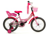 POPAL 18P Mädchen Kinderrad Little Miss Kinder Fahrrad 18 Zoll Rosa Pink NEU