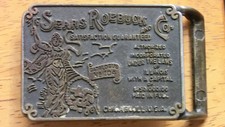 Commerative Belt Buckle Sears Roebuck & Company