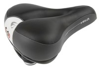 Fahrrad Sattel Velo Newport Gemini univers. L= 272x B= 205 mm schwarz/weiß
