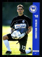 Christian Fiedler Autogrammkarte Hertha BSC Berlin 2001-02 2.SATZ TOP +A25058
