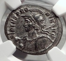 PROBUS - Rare VIRTVS PROBI - 277AD Ticinum Ancient Roman Coin Sol NGC AU i58175