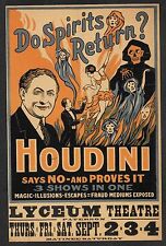 Harry Houdini Medium's Fraud Exposed Reprint On Original Period 1920s Paper