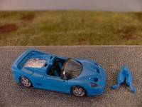 1/87 Euromodell Ferrari F50 Cabrio blau