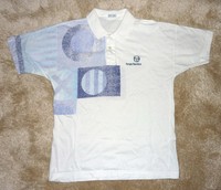 SERGIO TACCHINI Tennis Polo Shirt 1991 SAMPRAS BRUGUERA - Size: M/L - vintage