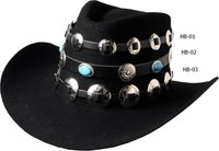  Hutband Hutbänder Cowboy Country Western