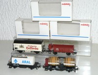 4x Märklin Güterwagen / 4696 KKK, 4439, 4432 Weinwagen, 4440 tlw. OVP