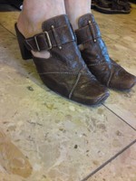 Marco Tozzi Pantoletten Schuhe Clogs Echtleder  Gr.40