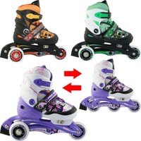 2 IN1 Kinder Inlineskates Rollschuhe größenverstellbar NJ 9128 Nils