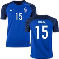 Frankreich FFF Heim Match Trikot Pogba 15 Gr. XL EM 2016 