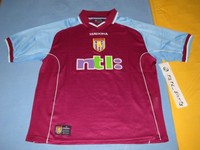 ORIG. DIADORA ASTON VILLA FC HOME TRIKOT SHIRT 2000/01 ENGLAND L LARGE TOP!