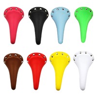 Retro Vintage Kunstleder Trekking Singlespeed Fahrradsattel Nieten Rennrad Fixie