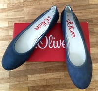 S.Oliver Ballerina Gr. 40 Maritim Blau NEU