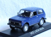 VAZ Lada Niva blau Blister 1:43 Ixo/Altaya Modellauto 